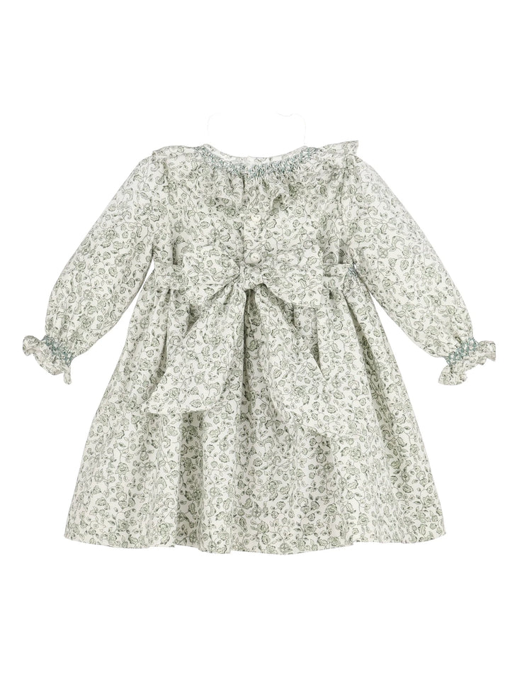 Heirloom Floral Dress-Green