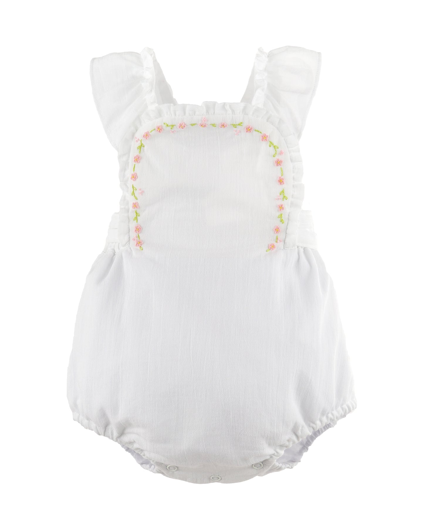 Daisy Chain Sunsuit - White