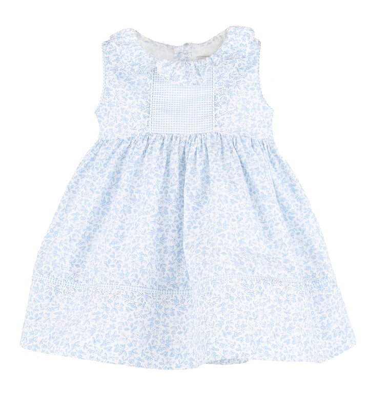 BB Blooms - Blue Ruffle Collar Dress
