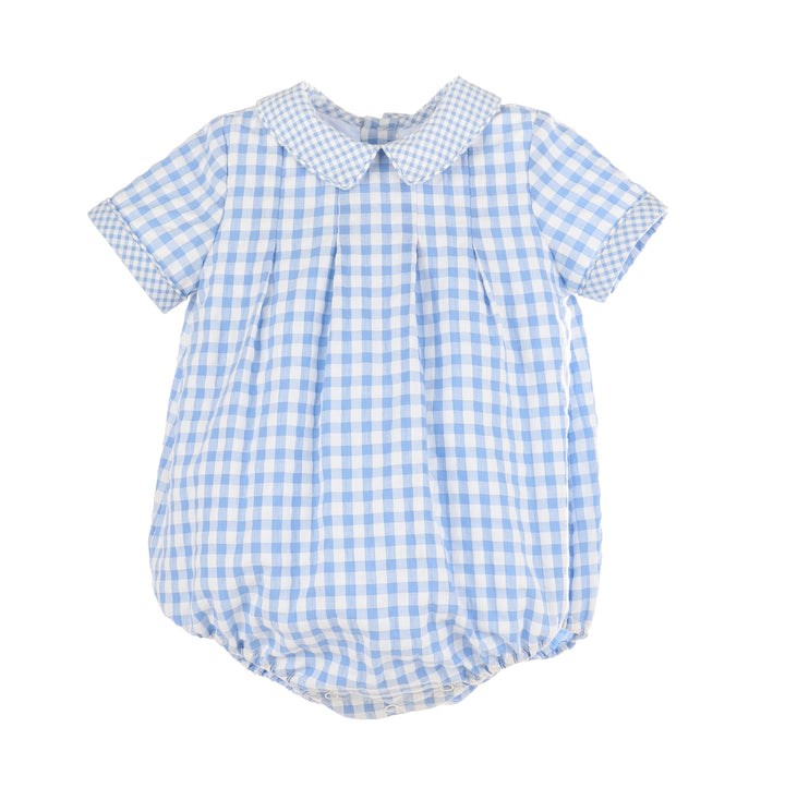 Gingham Duo Bubble- Blue
