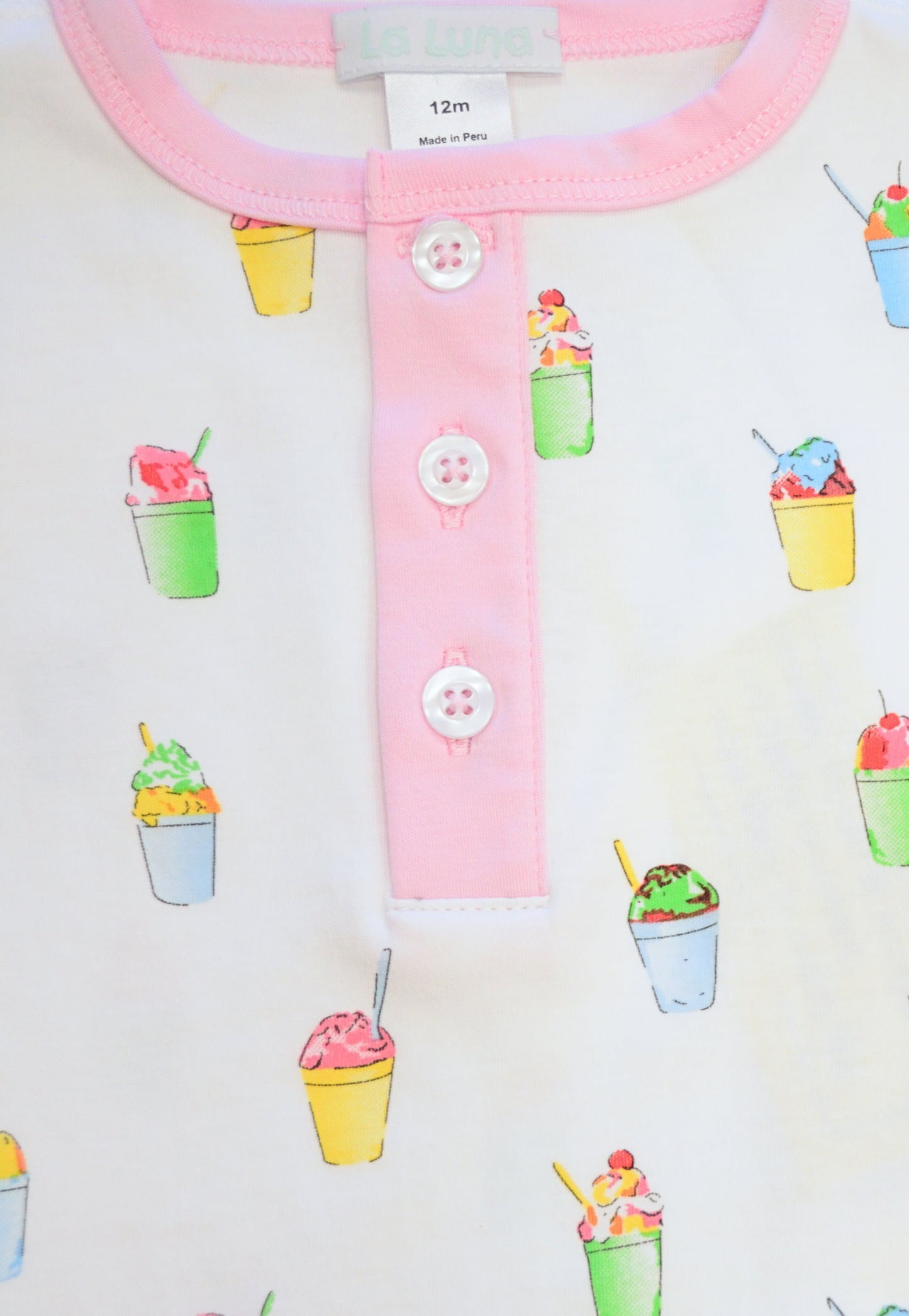 Girl's Pima Snoball Short Sleeve Long Pants Pajamas