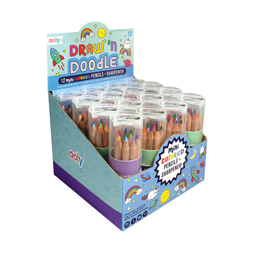 Draw 'n' Doodle Mini Colored Pencils + Sharpener