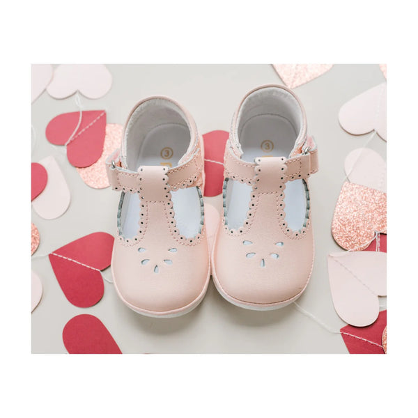 Dottie Scalloped T-Strap Mary Jane (Baby) Pink