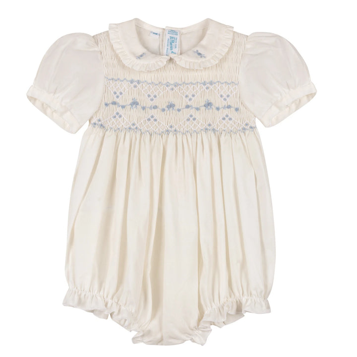 Girls Heritage Bleu Romper - Ivory
