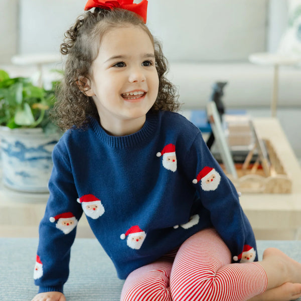 Crew Neck Sweater - Santa Print