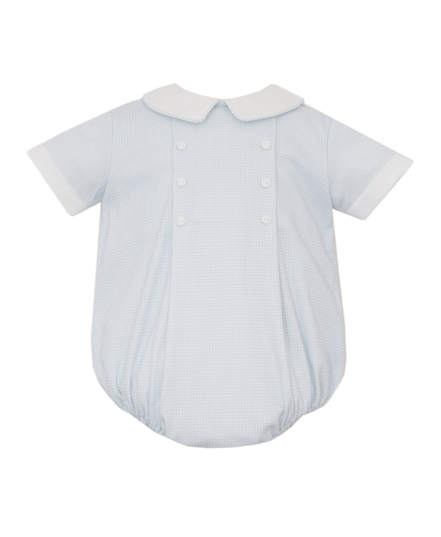 Blue Gingham Boy's Bubble