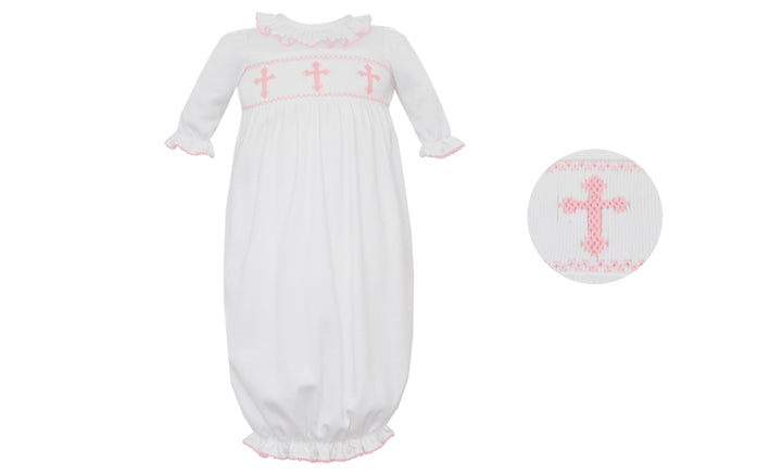 Crosses Girl's - White Knit Girl's Sac Gown