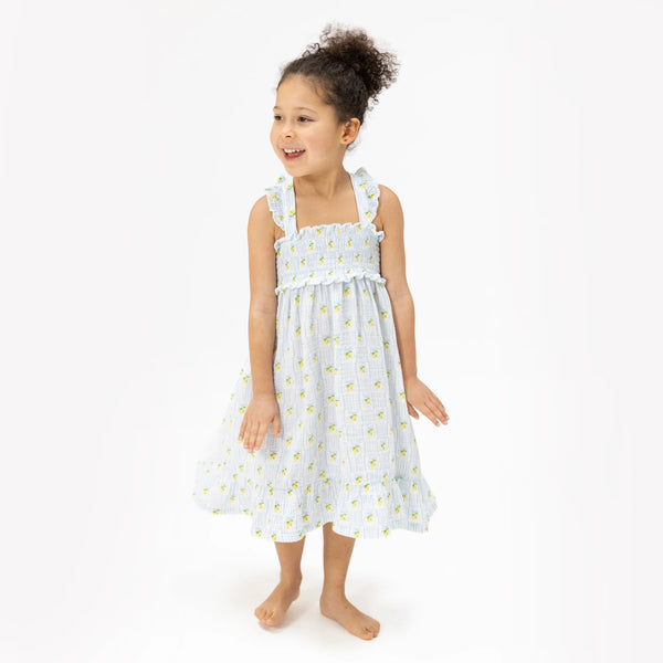 Lovely Lemons Smocked Ruffle Sundress