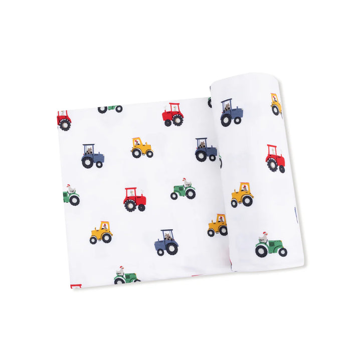 Mini Tractors - Swaddle Blanket 45x45