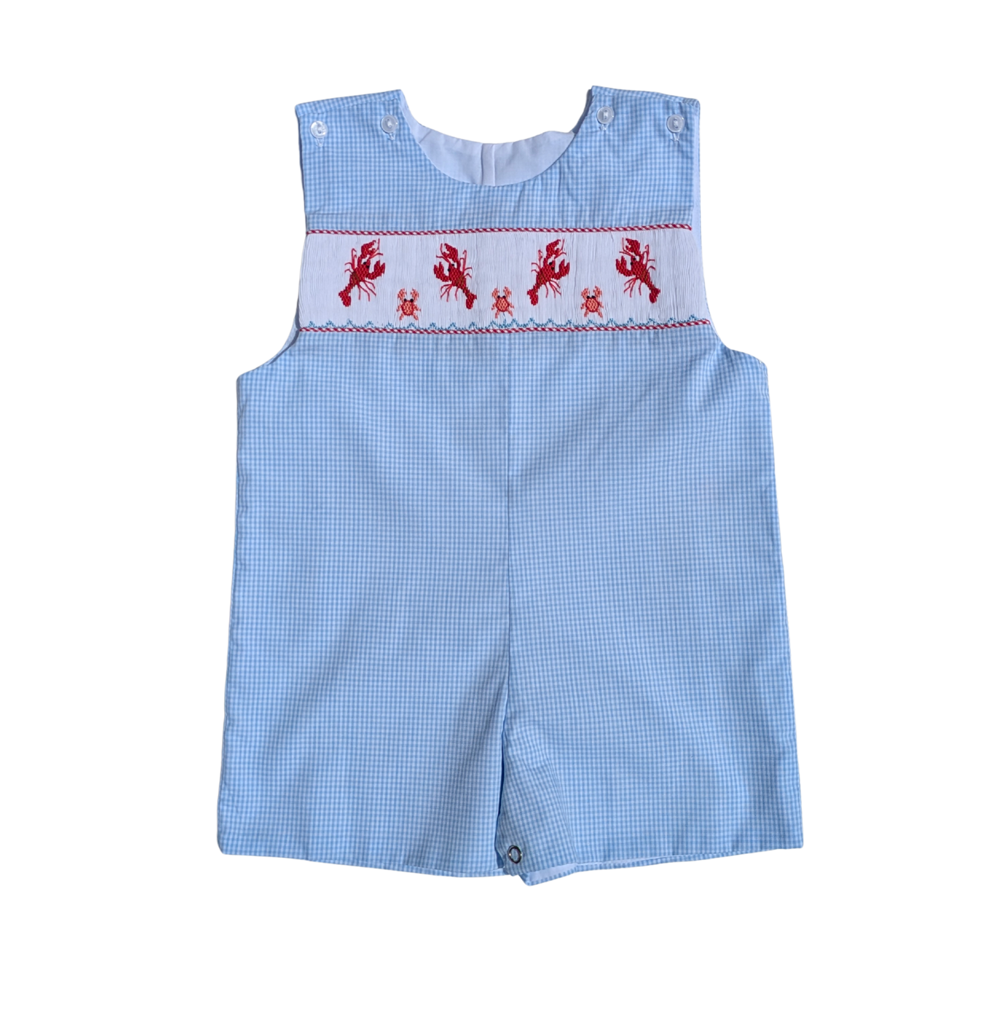 Crawfish Smocked Shortall