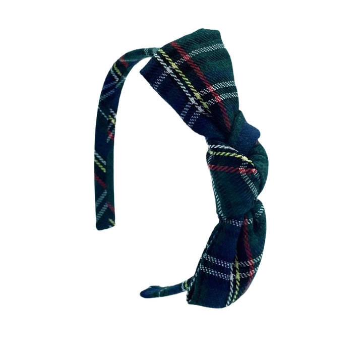 Plaid Bow Headband in Tilly Tartan