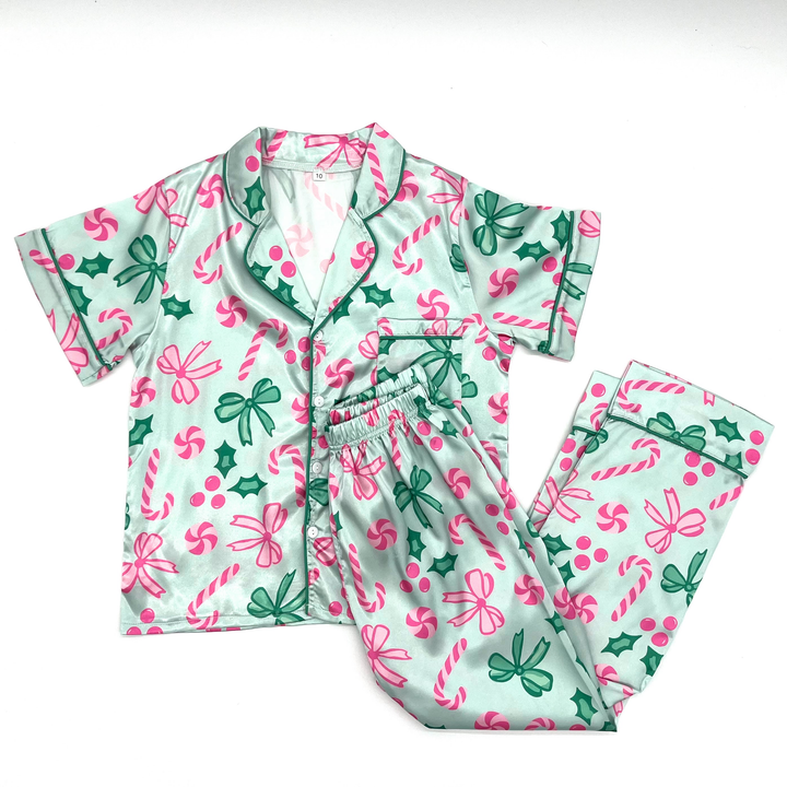 Candy Canes Silky PJ Set