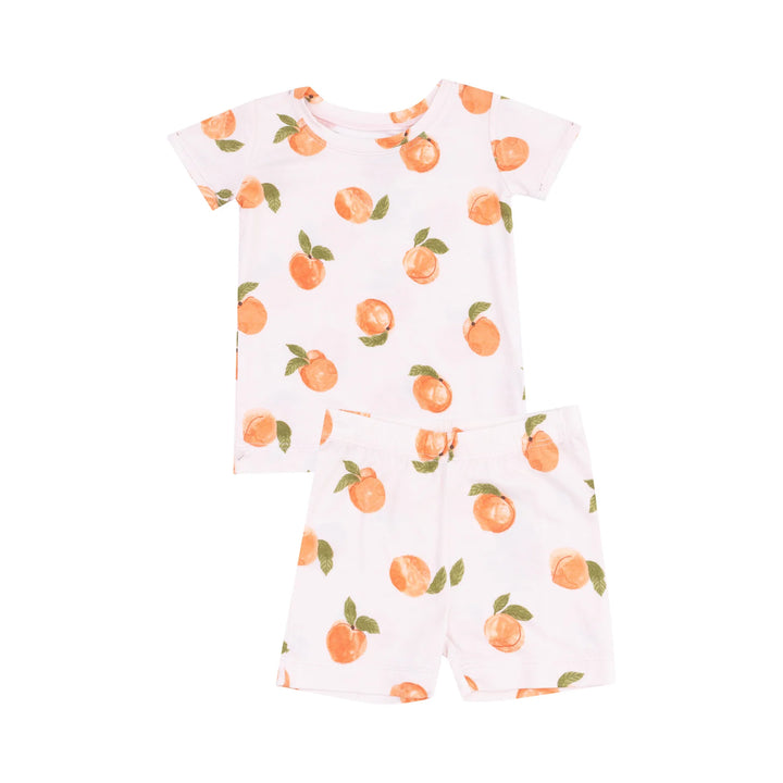 Loungewear Short Set - Watercolor Peaches