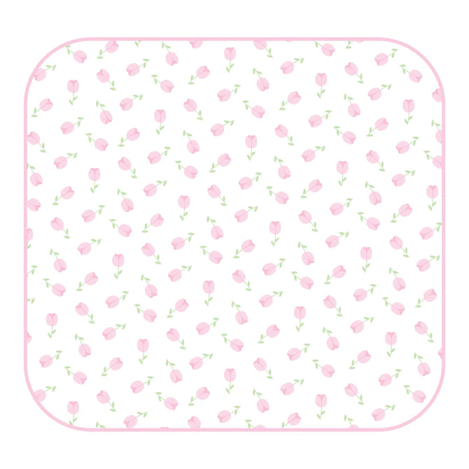 Tessa's Classics Pink Print Swaddle Blanket