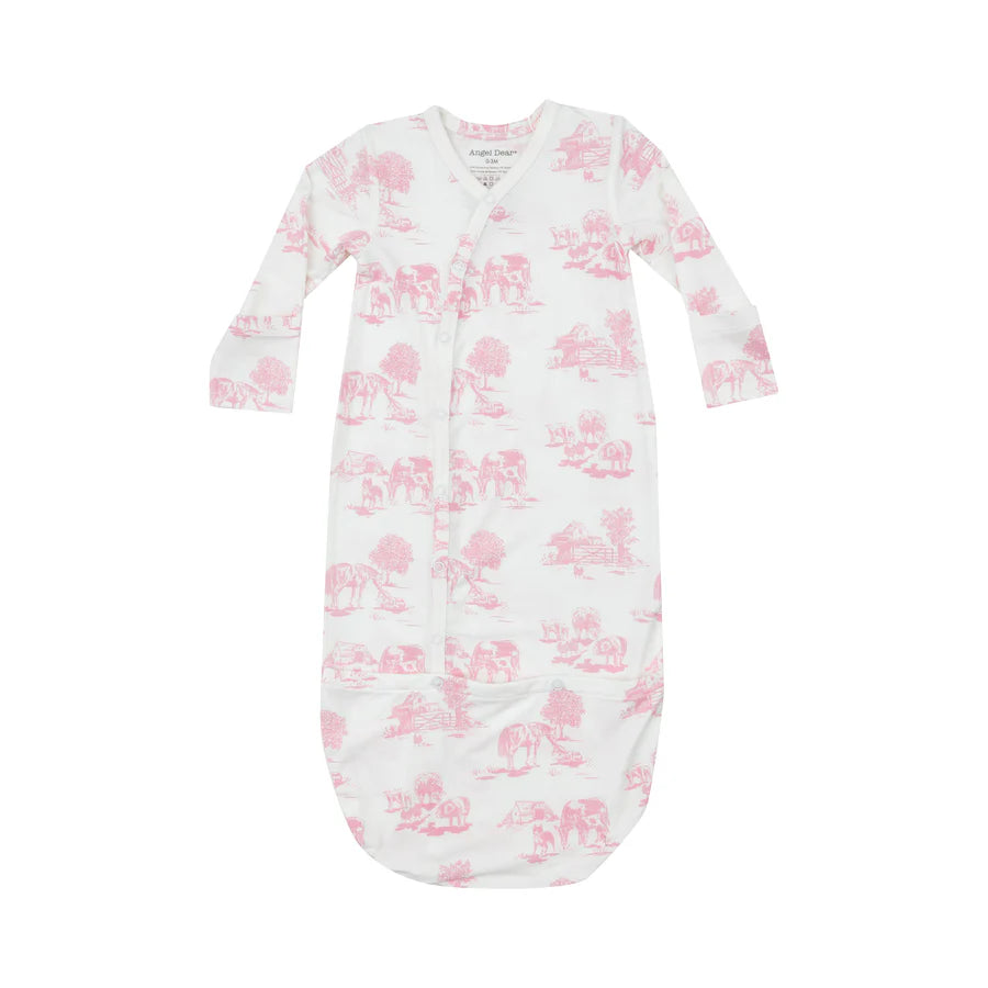 Bundle Gown - Farm Toile Pink