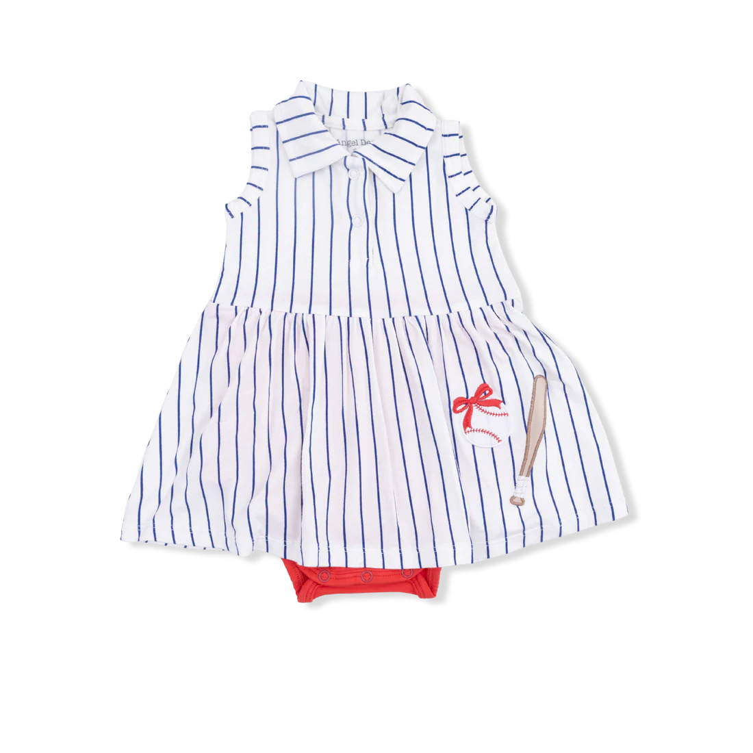 Baseball Stripe Polo Tennis Dress