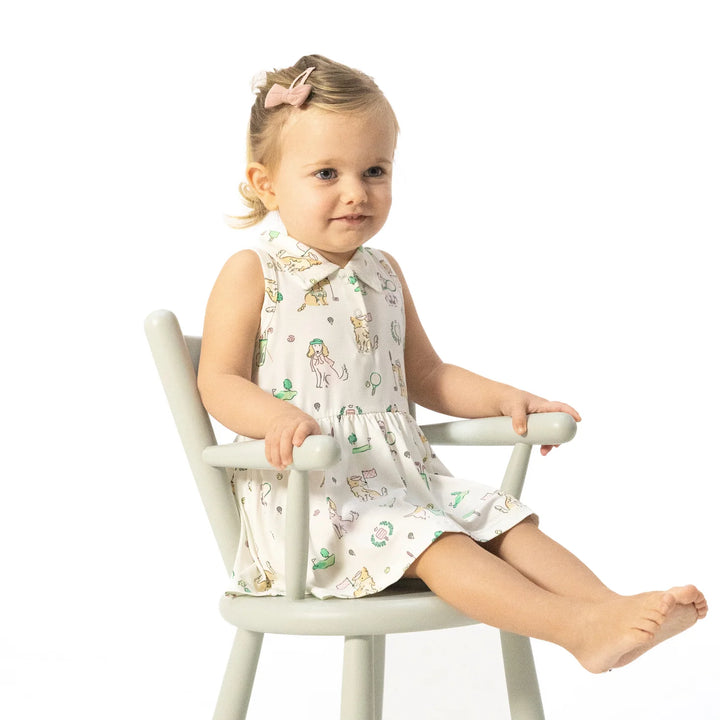 Country Club Dogs Pink Polo Tennis Dress