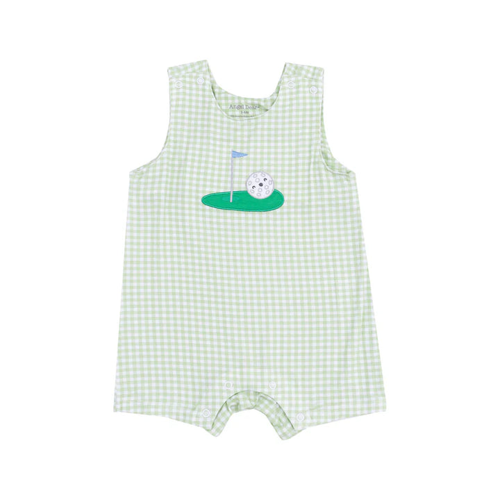Sleeveless Shortie Romper - Golf Applique