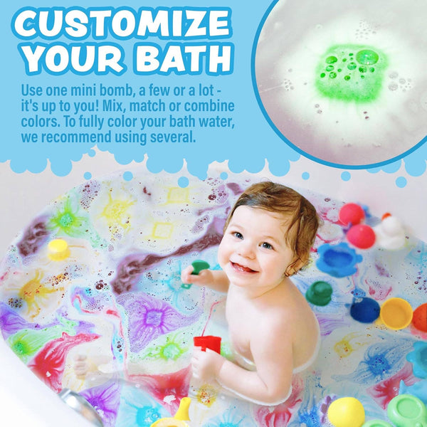 Rainbow- Lil' Bursts™ Mini Bath Bombs for Kids