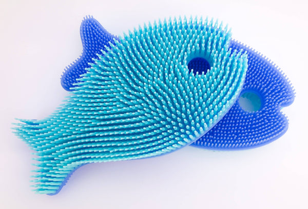 Silicone Bath Body Scrub Toy: Fish