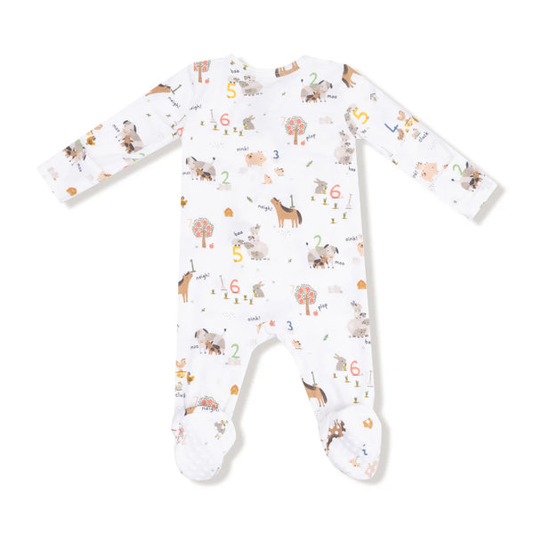 Farm Sounds - 2 Way Zipper Footie