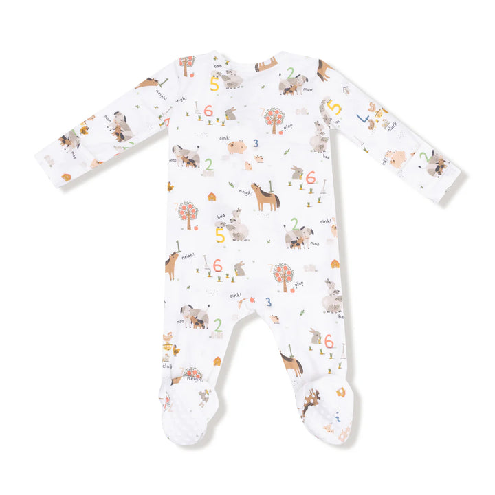 Farm Sounds - 2 Way Zipper Footie