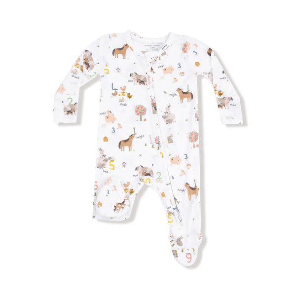Farm Sounds - 2 Way Zipper Footie