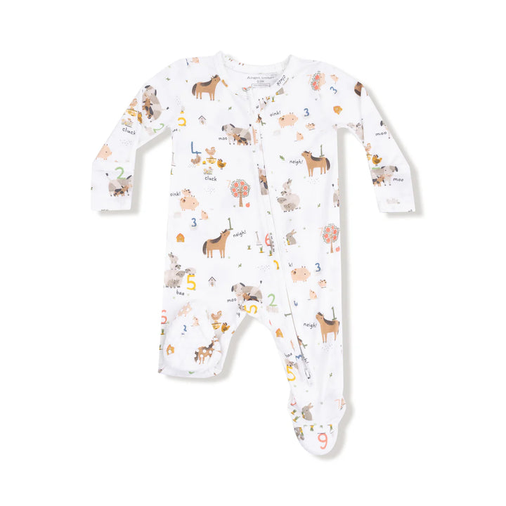 Farm Sounds - 2 Way Zipper Footie