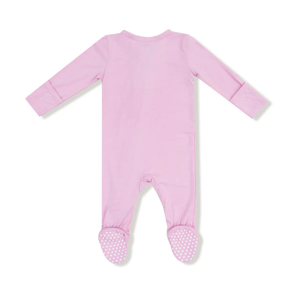 Basics - Romance Rose - 2 Way Zipper Footie
