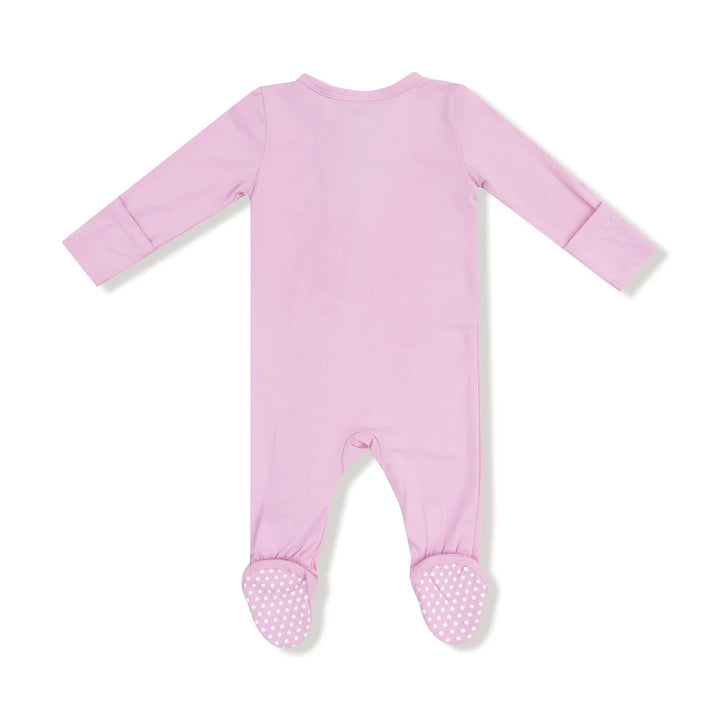 Basics - Romance Rose - 2 Way Zipper Footie