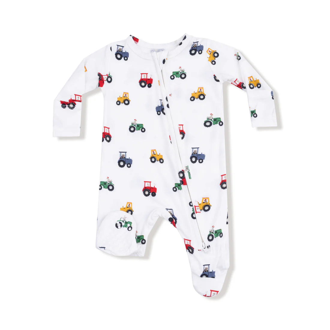 Mini Tractors - 2 Way Zipper Footie