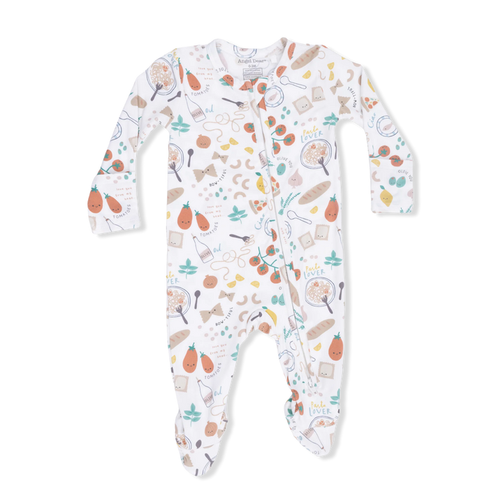 Pasta Lovers- 2 Way Zipper Footie