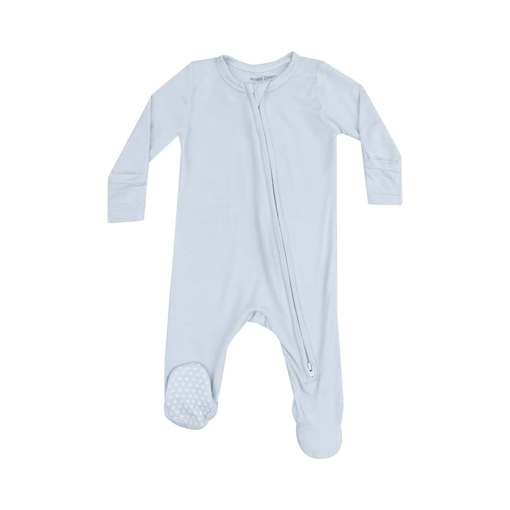 2 Way Zipper Footie - Solid Classic Blue
