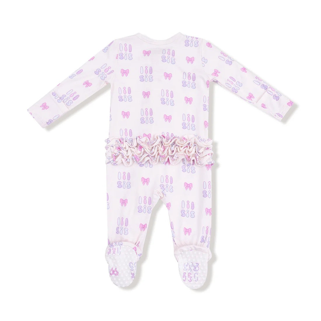 Lil Sis - 2 Way Zipper Ruffle Back Footie