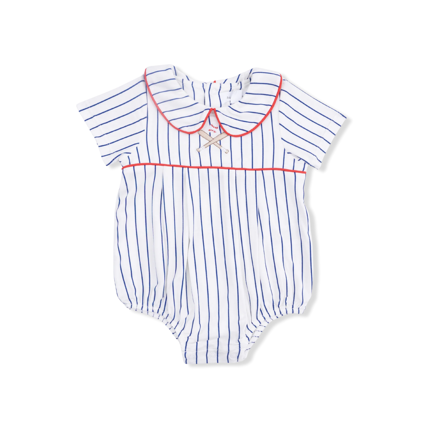 Baseball Stripe Classic Box Pleat Bubble