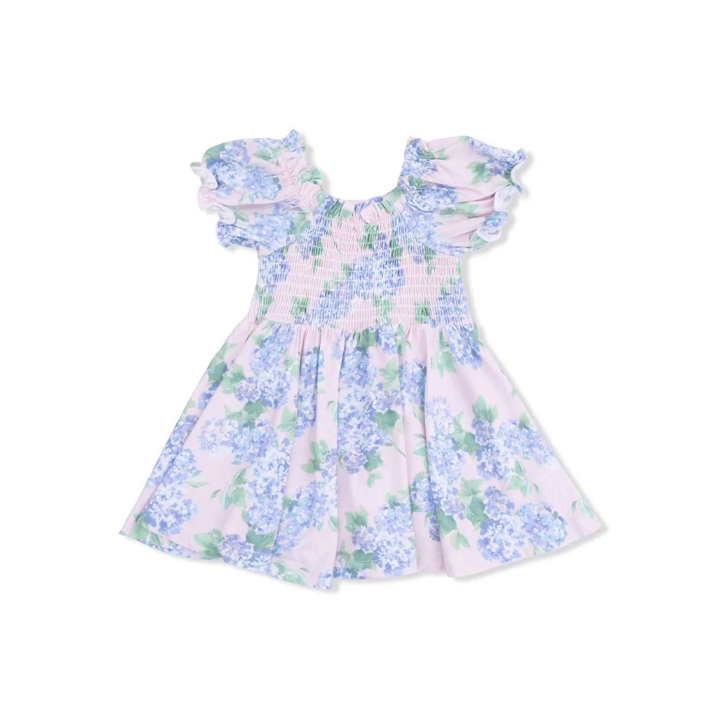 Hydrangea Smocked Twirly Dress
