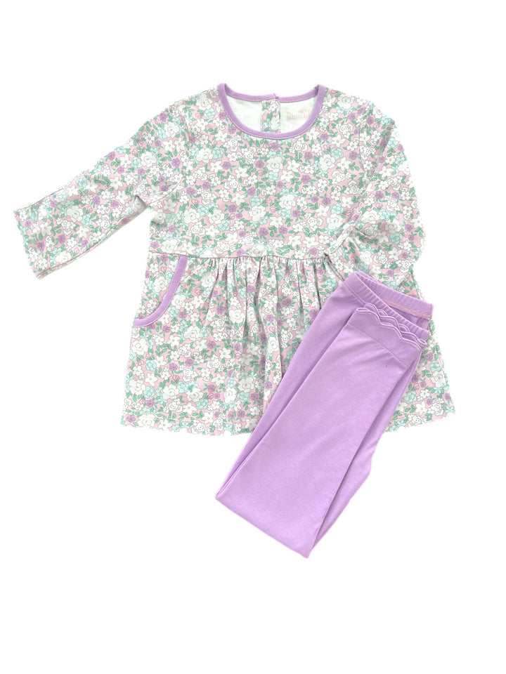 Saylor Knit Legging Set - Lavender Floral