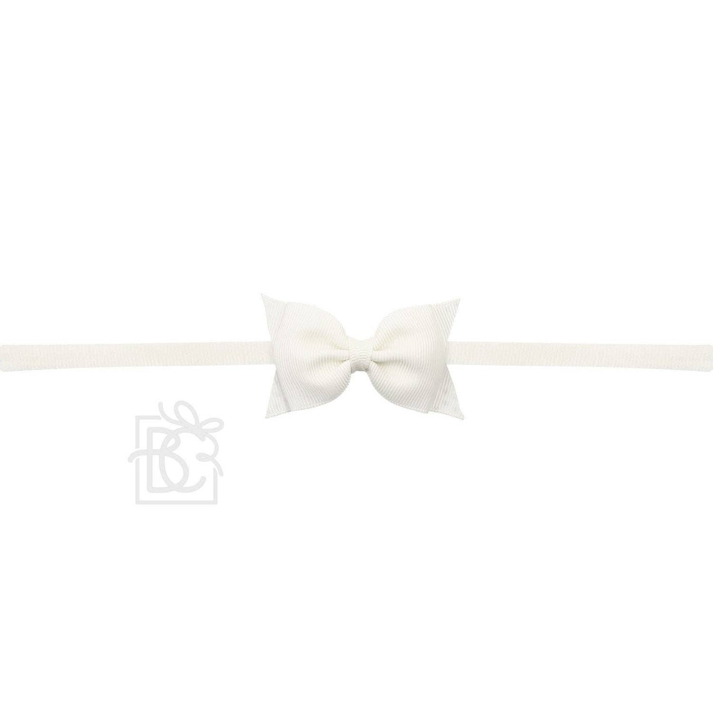 PANTYHOSE HEADBAND W/ 2.5" FLAT SOPHIA BOW
