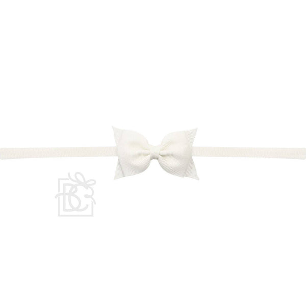 PANTYHOSE HEADBAND W/ 2.5" FLAT SOPHIA BOW