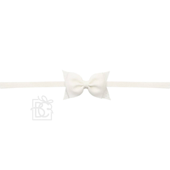PANTYHOSE HEADBAND W/ 2.5" FLAT SOPHIA BOW