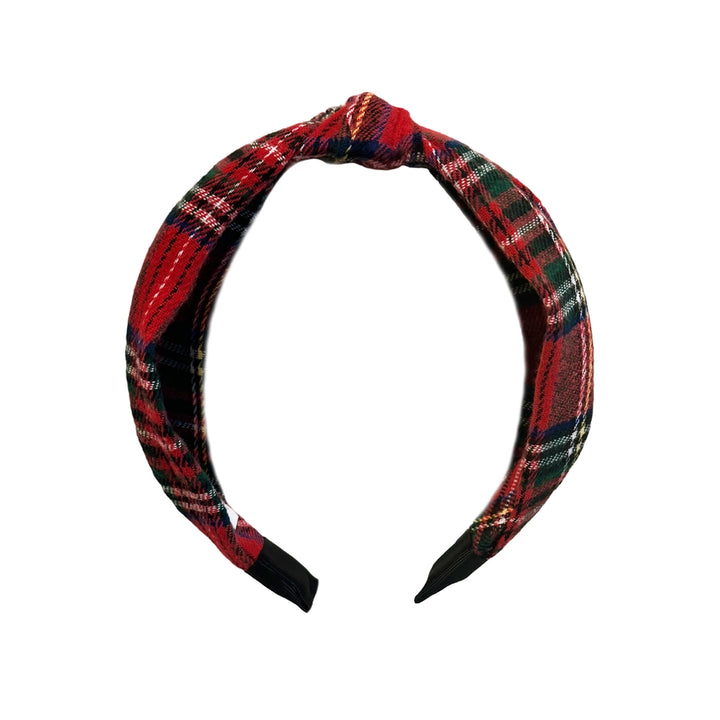 Plaid Knot Headband in Scottie Stewart