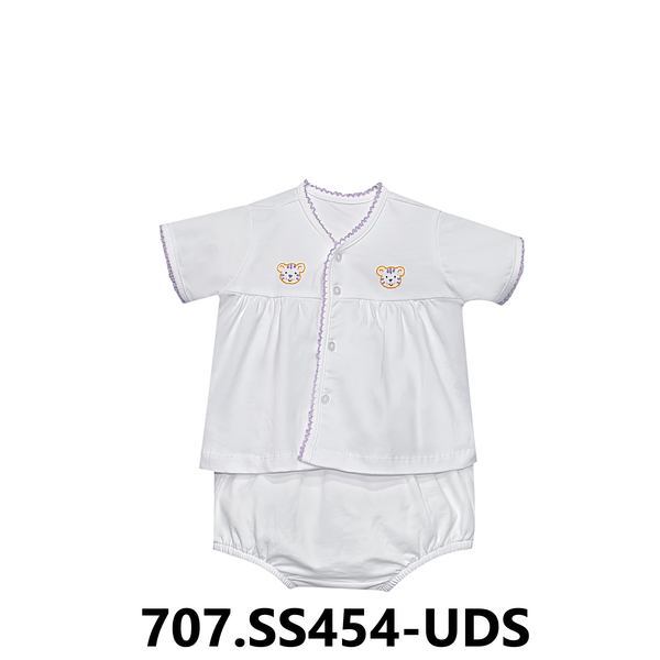 Purple/Gold Unisex Diaper Set