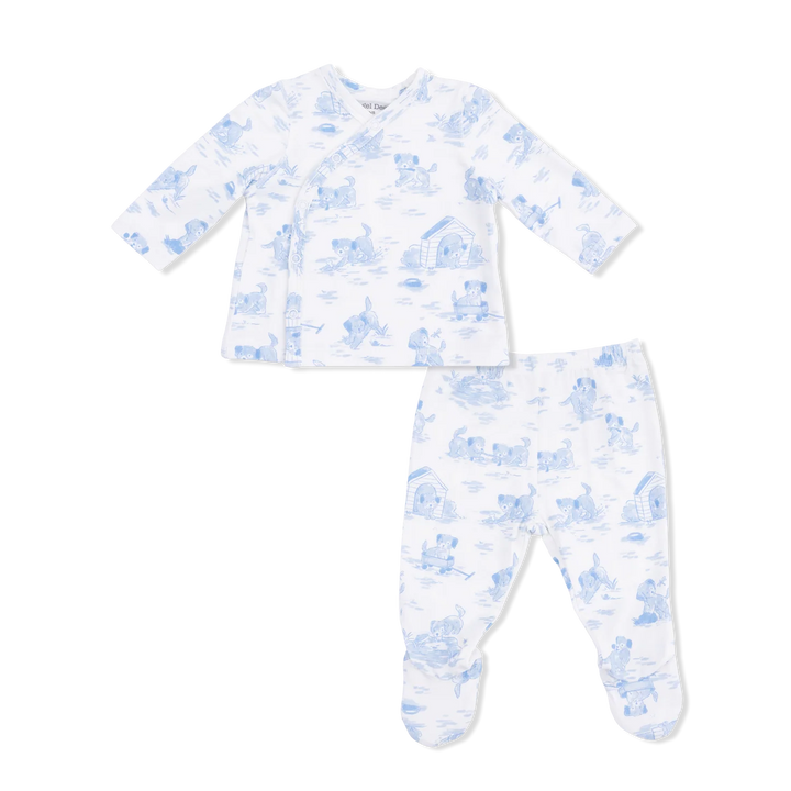 Puppy Toile Blue-Take Me Home Set
