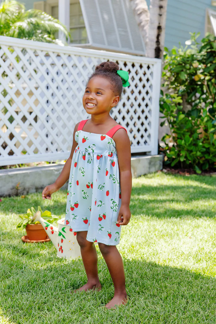 Millie Day Dress -  Bow and Berry with Richmond Red & Worth Avenue White