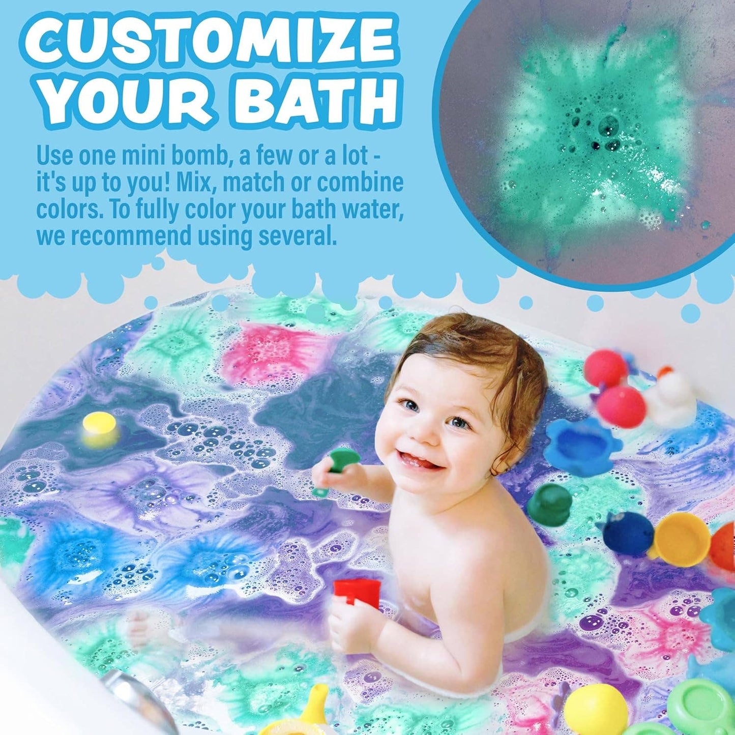 Gumdrop- Lil' Bursts™ Mini Bath Bombs for Kids