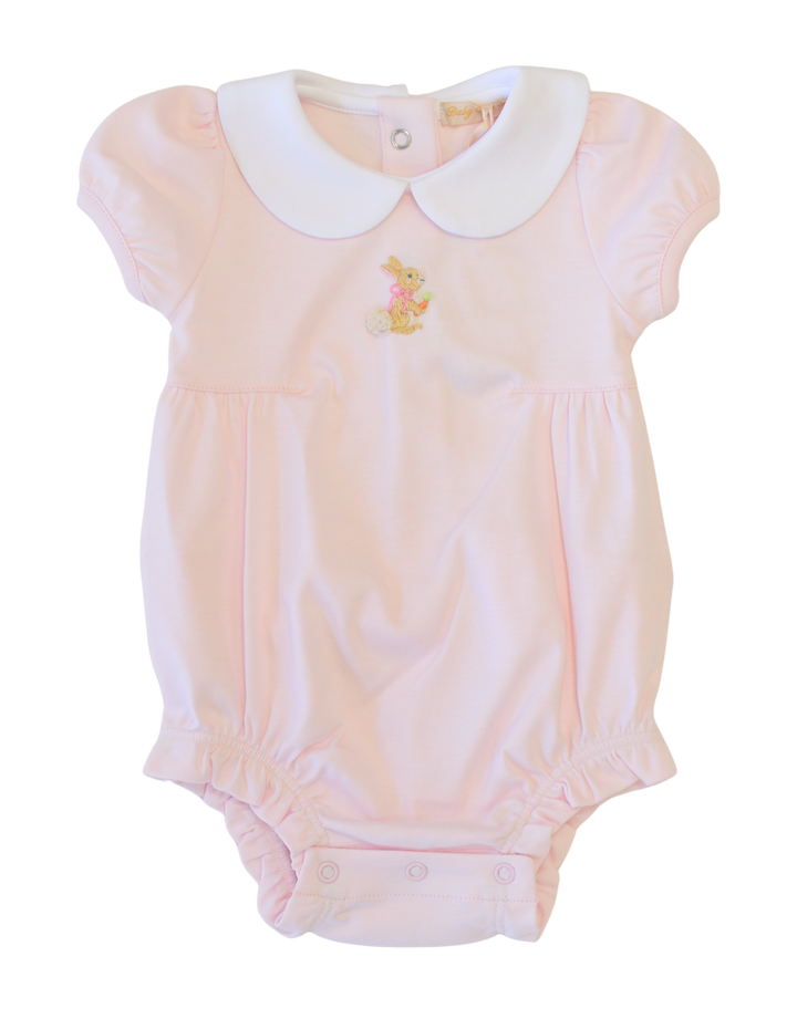 Little Hop - Girl Pink Bubble with Embroidery