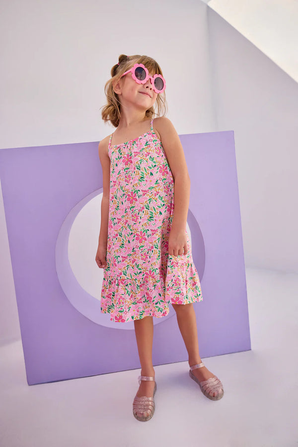 Strappy Dress - Frangipani Pink