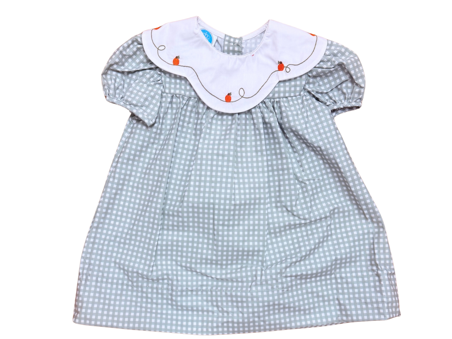 Charlotte Scallop Collar Dress-Sage Pumpkins