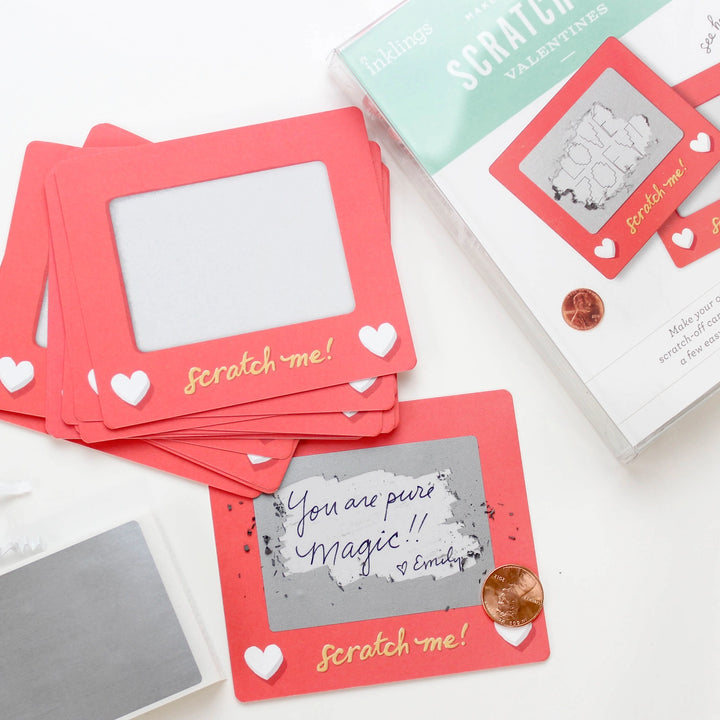 Scratch-A-Sketch Valentines Cards