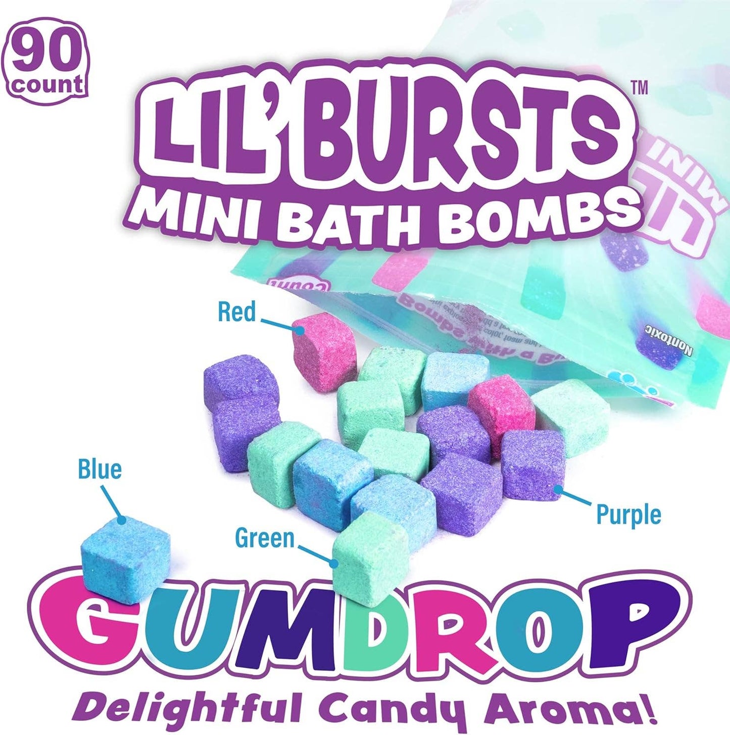 Gumdrop- Lil' Bursts™ Mini Bath Bombs for Kids